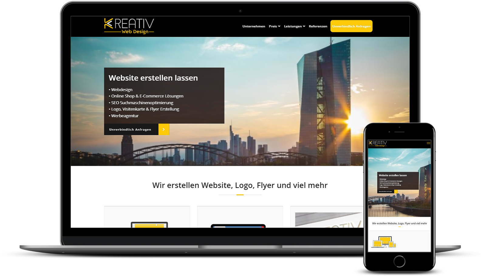 Website Erstellen Kreative Website Erstellen